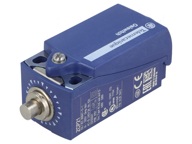 Eindschakelaar; pin Ø07mm; NO + NC; 10A; max.240VAC; max.250VDC Eindschakelaar; pin Ø07mm; NO + NC; 10A; max.240VAC; max.250VDC